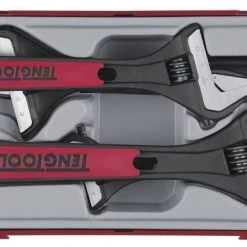 Tengtools TTADJ04 Set de 4 Clés à molette - 150 - 200 (2x) - 250mm - 166730101