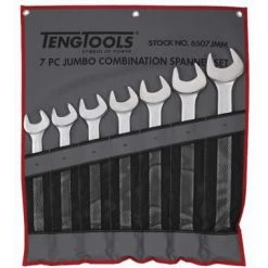 Tengtools 6507JMM Jeu de Clé mixte - 7 x 33 - 34 - 36 - 38 - 41 - 46 - 50mm