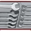 Tengtools TT6010M Set de 10 Clés mixtes (courtes) - 10 x 256 x 142 x 50mm