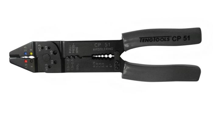 Tengtools CP51 Pinces à sertir - 225mm - 0,75 - 6mm - 58340308 1 Tengtools CP51 Pinces à sertir - 225mm - 0,75 - 6mm - 58340308