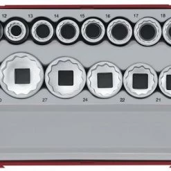Tengtools TT1217 Set de 17 douilles - MM - 1/2" - 3570207