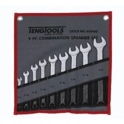 Tengtools 6509AF Jeu de Clé mixte - 9 x 1/4 - 5/16 - 3/8 - 7/16 - 1/2 - 9/16 - 5/8 - 11/16 - 3/4"