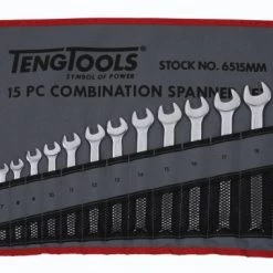 Tengtools 6515MM Jeu de Clé mixte - 15 x 5,5 - 6 - 7 - 8 - 9 - 10 - 11 - 12 - 13 - 14 - 15 - 16 - 17 - 18 - 19mm