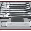 Tengtools TT6508RF Set de 8 Clés mixtes racagnac-swivel - 8 x 265 x 142 x 50mm
